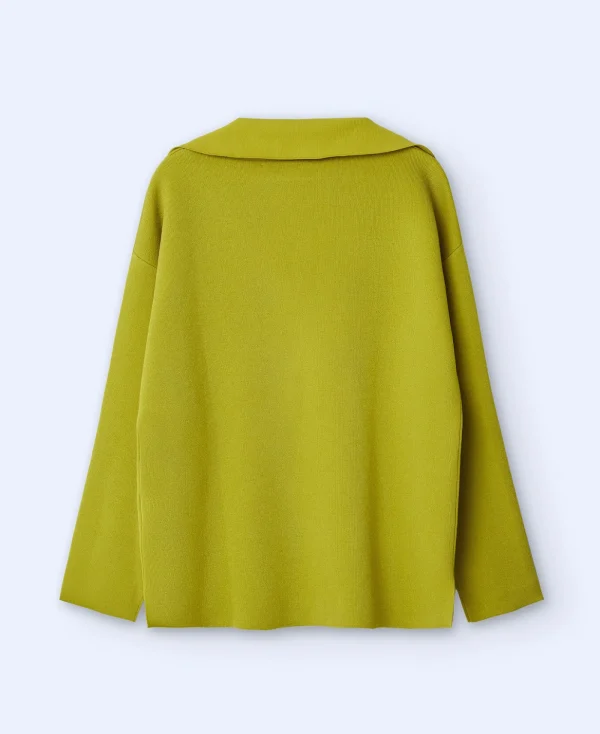 Adolfo Dominguez Maille*Pull En Maille A Double Fonture Vert Pistache