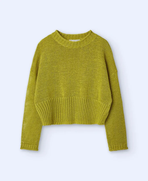 Adolfo Dominguez Maille*Pull-Over En Tricot Vert Pistache