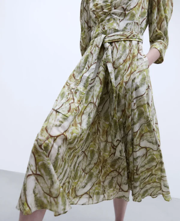 Adolfo Dominguez Robes & Combinaisons*Robe Imprimee En Coton Multicolore