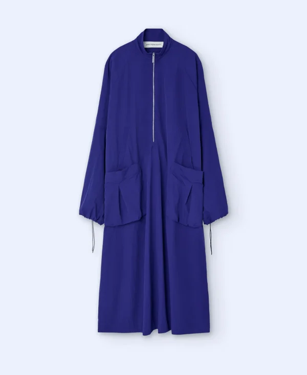 Adolfo Dominguez Robes & Combinaisons*Robe Longue En Nylon Bleu Klein