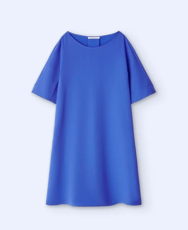 Adolfo Dominguez Robes & Combinaisons*Robe Unie Evasee Cobalt