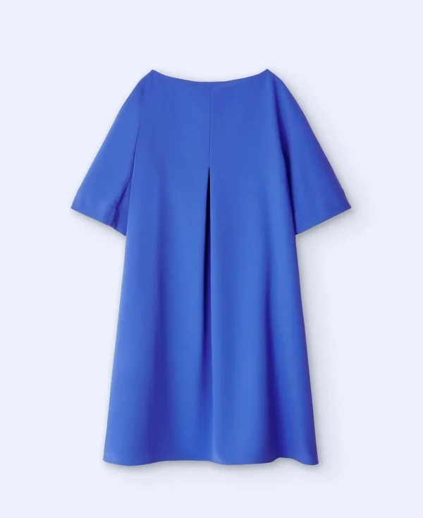 Adolfo Dominguez Robes & Combinaisons*Robe Unie Evasee Cobalt