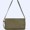 Adolfo Dominguez Sacs*Sac A Bandouliere Moyen A Texture Lisse Vert Fonce