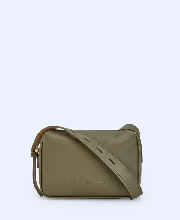 Adolfo Dominguez Sacs*Sac A Bandouliere Moyen En Polyester Recycle Vert Fonce