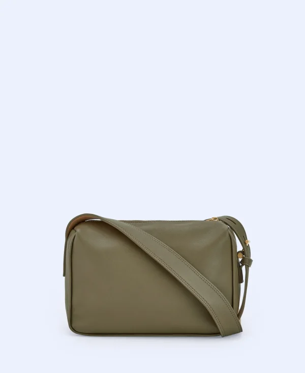 Adolfo Dominguez Sacs*Sac A Bandouliere Moyen En Polyester Recycle Vert Fonce