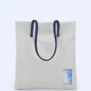 Adolfo Dominguez Sacs*Sac Cabas En Tissu Matelasse Blanc Casse