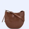 Adolfo Dominguez Sacs*Sac Hobo Arrondi En Cuir Responsable Cuir Fonce