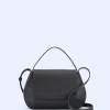 Adolfo Dominguez Sacs*Sac Hobo En Cuir De Vachette Noir