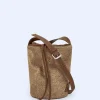 Adolfo Dominguez Sacs*Sac Moyen En Tissu Tresse Naturel