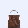 Adolfo Dominguez Sacs*Sac Seau Tresse Recycle De Taille Moyenne Chocolat