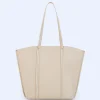 Adolfo Dominguez Sacs*Sac Shopper Recycle En Texture Grainee Creme