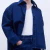 Adolfo Dominguez Chemises Et Tops*Surchemise En Jean Oversize Bleu Denim