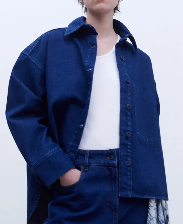 Adolfo Dominguez Chemises Et Tops*Surchemise En Jean Oversize Bleu Denim