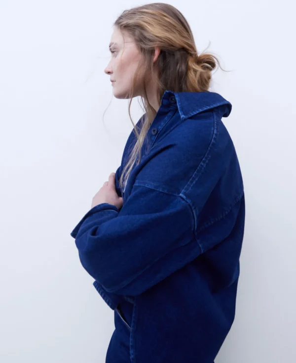 Adolfo Dominguez Chemises Et Tops*Surchemise En Jean Oversize Bleu Denim