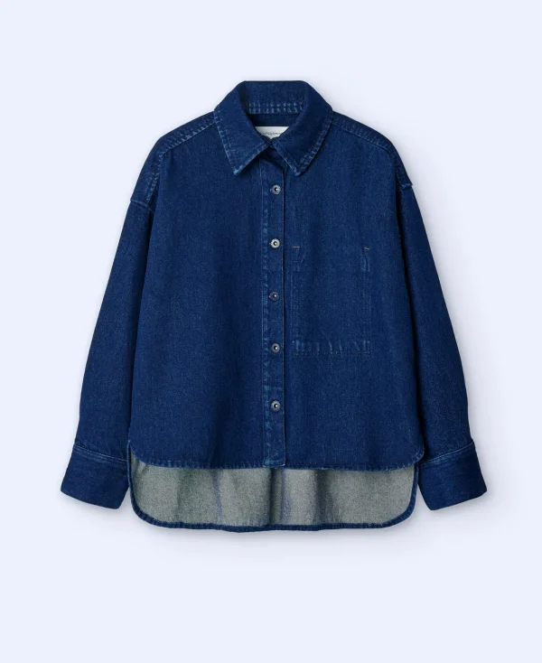 Adolfo Dominguez Chemises Et Tops*Surchemise En Jean Oversize Bleu Denim