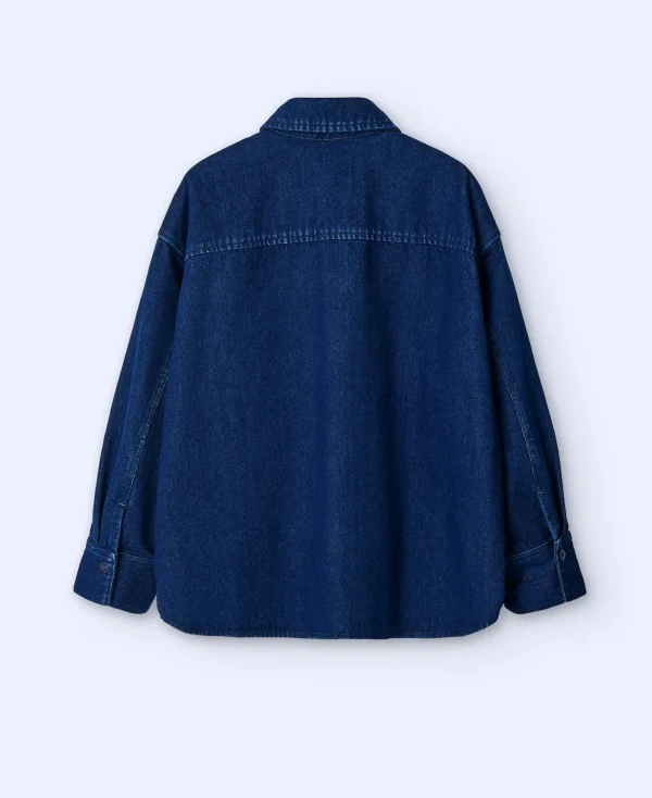 Adolfo Dominguez Chemises Et Tops*Surchemise En Jean Oversize Bleu Denim