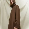 Adolfo Dominguez Vêtements D'Extérieur*Trench Oversize En Coton Cire Marron