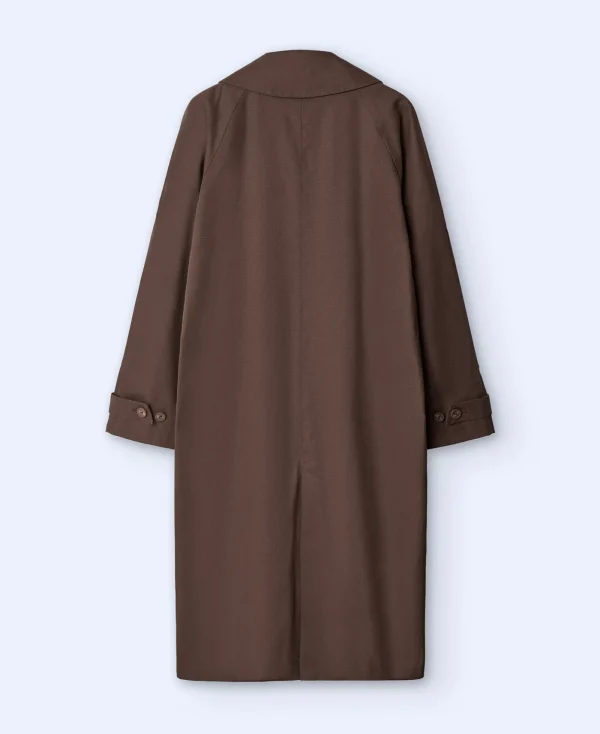 Adolfo Dominguez Vêtements D'Extérieur*Trench Oversize En Coton Cire Marron