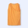 Adolfo Dominguez T-Shirts*T-Shirt A Encolure Croisee En Lin Orange