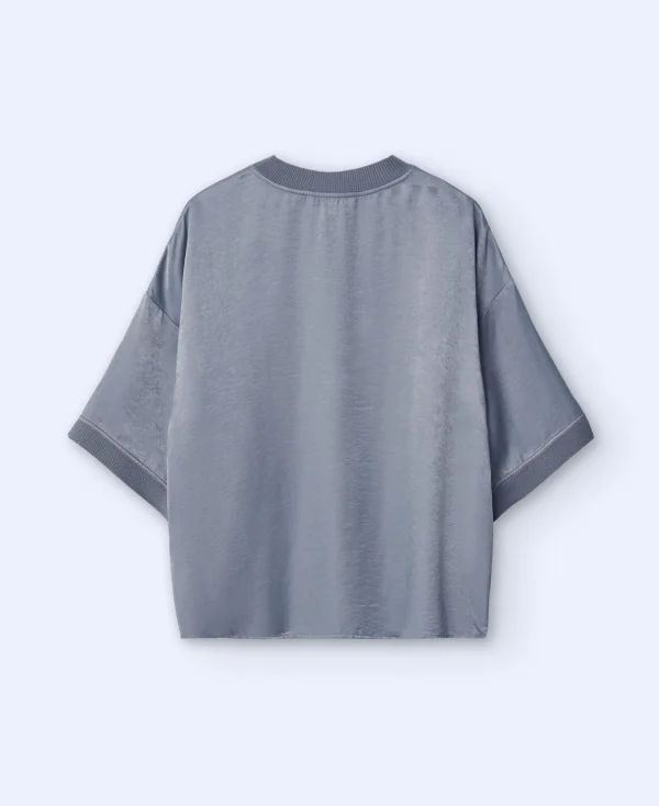 Adolfo Dominguez T-Shirts*T-Shirt A Manches Courtes Gris