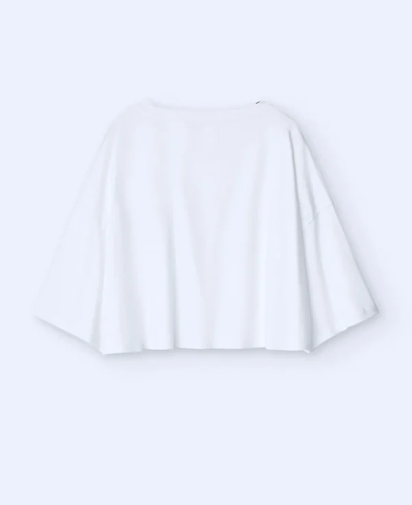 Adolfo Dominguez T-Shirts*T-Shirt Avec Coeur En Relief Blanc