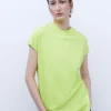 Adolfo Dominguez T-Shirts*T-Shirt En Coton Vert Pistache