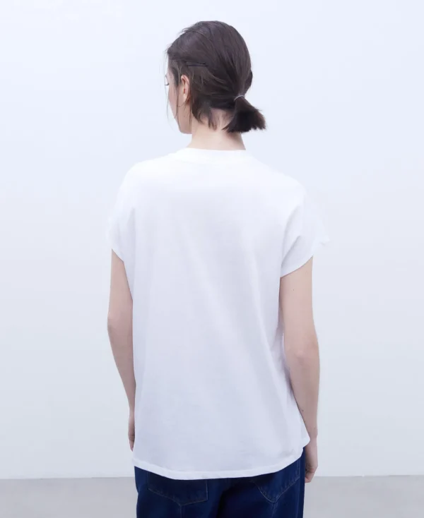 Adolfo Dominguez T-Shirts*T-Shirt En Coton Blanc