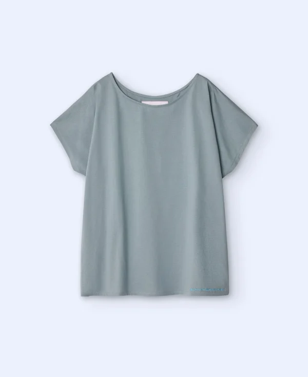 Adolfo Dominguez T-Shirts*T-Shirt En Coton A Encolure Arrondie Vert Clair