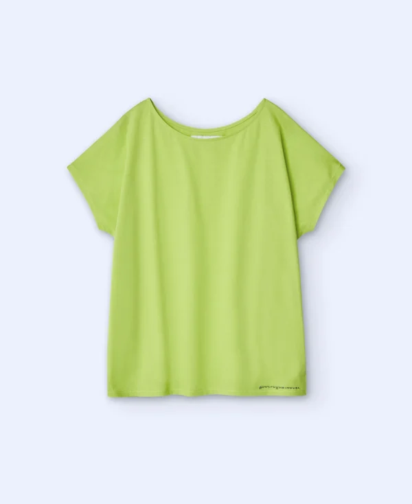 Adolfo Dominguez T-Shirts*T-Shirt En Coton A Encolure Arrondie Vert Pistache