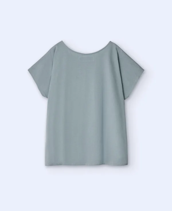 Adolfo Dominguez T-Shirts*T-Shirt En Coton A Encolure Arrondie Vert Clair