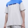 Adolfo Dominguez T-Shirts Et Polos*T-Shirt Oversize En Coton Bicolore Bleu Matisse