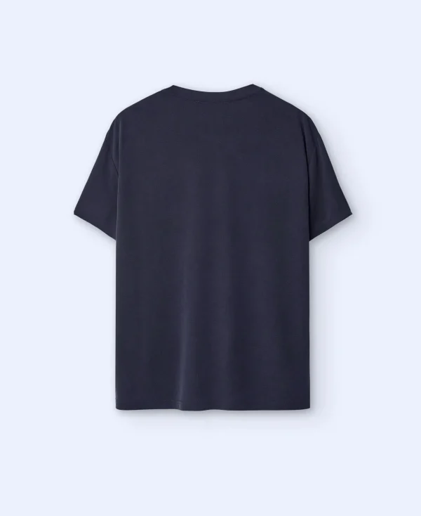 Adolfo Dominguez T-Shirts Et Polos*T-Shirt Oversize En Modal Noir