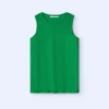 Adolfo Dominguez T-Shirts*T-Shirt Sans Manches En Lin Vert