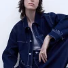 Adolfo Dominguez Vêtement D'Extérieur*Veste En Denim De Coton Bleu Denim