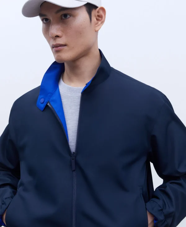 Adolfo Dominguez Vêtements D'Extérieur*Veste Harrington Reversible Bleu Marine